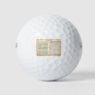 Balles De Golf Feuille de musique vieux Pachelbel Kanon und Gigue