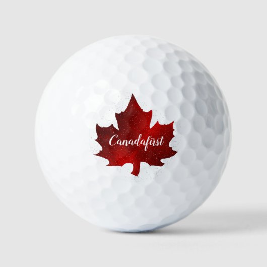 Balles De Golf Feuille d'érable du Canada (Recto)