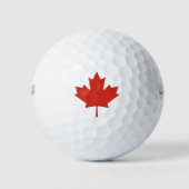 Balles De Golf Feuille d'érable rouge du Canada (Devant)