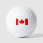 Balles De Golf Feuille d'érable rouge du drapeau du Canada (Recto)