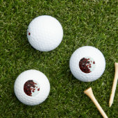 Balles De Golf feuilles Brown (Herbe in situ)