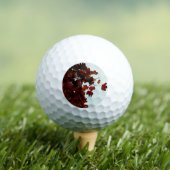 Balles De Golf feuilles Brown (T-shirt Insitu)
