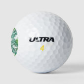 Balles De Golf Feuilles de la jungle tropicale (Logo)