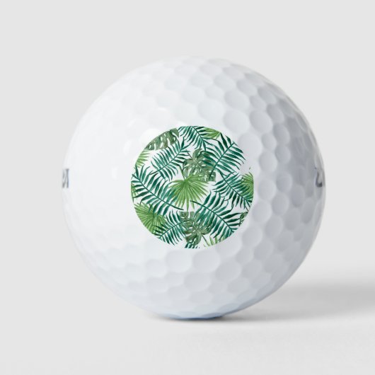 Balles De Golf Feuilles de la jungle tropicale (Devant)