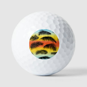Balles De Golf Feuilles de palmiers : motif sans soudure.