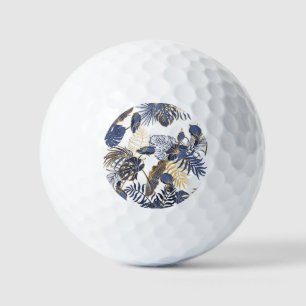 Balles De Golf Feuilles tropicaux, arrière - plan sans couture da
