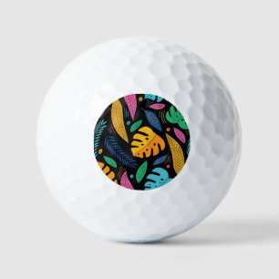 Balles De Golf Feuilles tropicaux modernes : arrière - plan sans 
