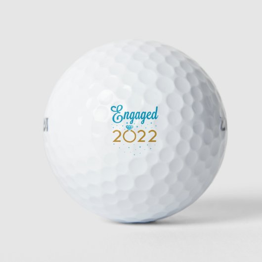 Balles De Golf Fiançailles 2022 Couples (Devant)