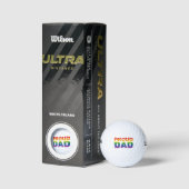 Balles De Golf Fier papa LGBT Gay pride papa (Emballage)