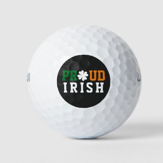 Balles De Golf Fier Shamrock irlandais Lucky Clover Citation St P (Devant)