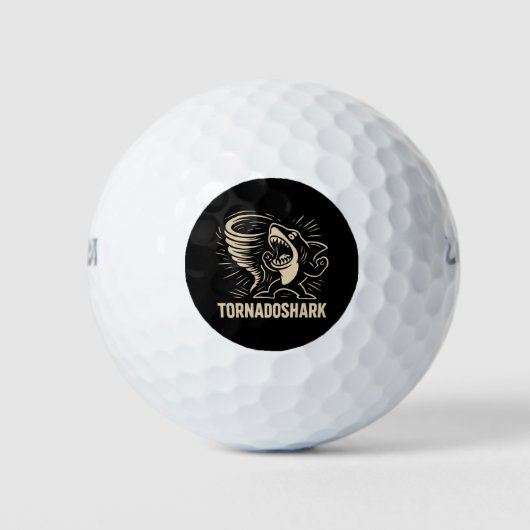 Balles De Golf Fierce requin tornade conception d'art pour viral (Devant)