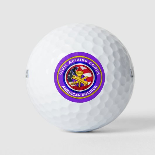 Balles De Golf Fière Armée de terre Ancien combattant des affaire (Devant)
