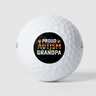 Balles De Golf Fière Autisme Grandpa Sensibilisation Famille Auti