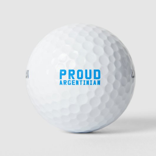 Balles De Golf Fière de l'Argentine (Devant)