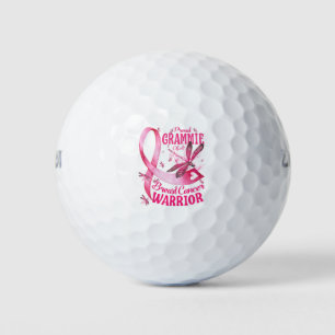 Balles De Golf Fière Grammie D'Un Cancer Du Sein Guerrier Sensibi