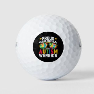 Balles De Golf Fière Grand-Mère D'Une Famille De Guerriers Autist