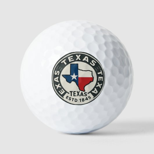 Balles De Golf fierté de l'État du Texas (Recto)