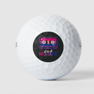 Balles De Golf Fierté LGBT Je suis une casette Mixtape
