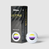 Balles De Golf Fierté non binaire (Emballage)