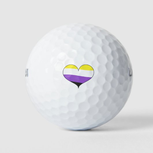 Balles De Golf Fierté non binaire (Devant)
