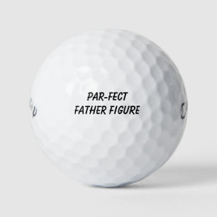 Balles De Golf 'Figure de père parfaite' pour le papa qui aime le