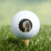 Balles De Golf Fille avec une perle d'oreille-Johannes Vermeer Ar (T-shirt Insitu)