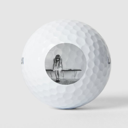 Balles De Golf Fille inquiète (Devant)