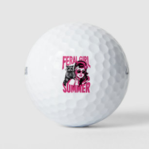 Balles De Golf Fille sauvage vintage été Opossum Drôle Raton lave