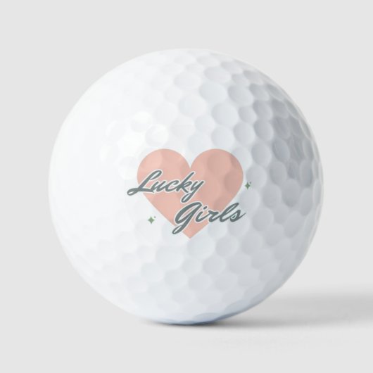 Balles De Golf Filles chanceuses (Recto)