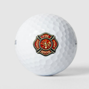 Balles De Golf Fire Fighter Maltese Cross Wilson 500 Golf Ball