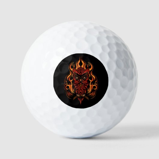 Balles De Golf Fire owl (Recto)