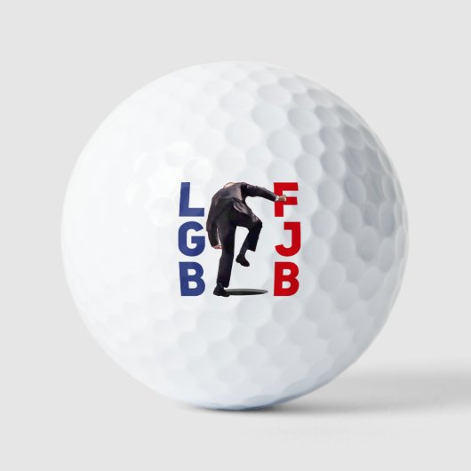 Balles De Golf FJB Let's Go Brandon drôle anti Biden fall (Recto)