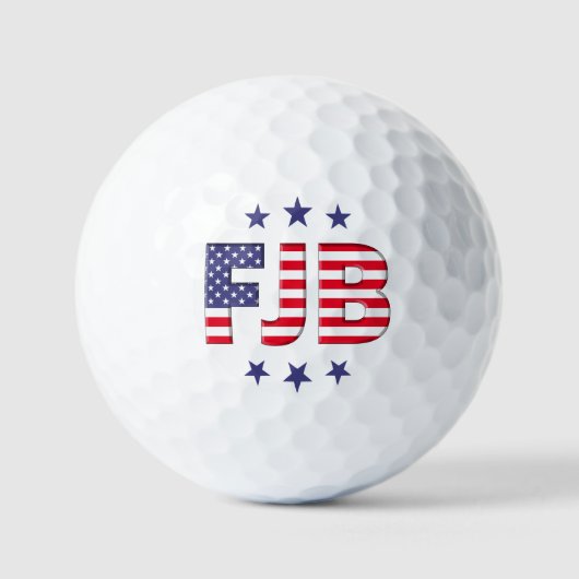 Balles De Golf FJB Lets Go Brandon drôle anti joe Biden (Recto)