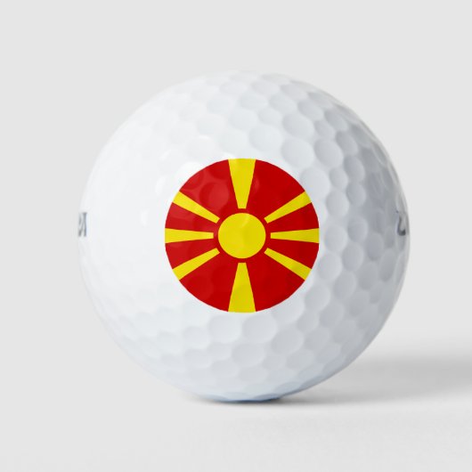Balles De Golf Flag de Macedonia (Devant)