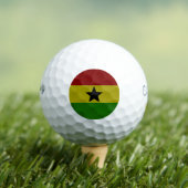 Balles De Golf Flag du Ghana (T-shirt Insitu)
