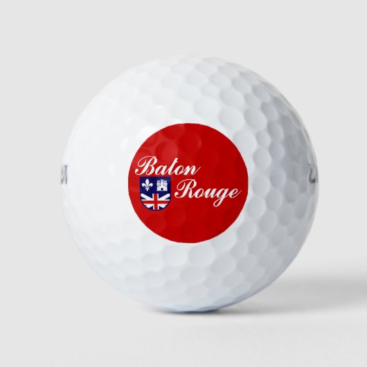 Balles De Golf Flag of Baton Rouge, Louisiana Golf Balls (Devant)