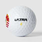 Balles De Golf Flag of Detroit, Michigan Golf Balls (Logo)