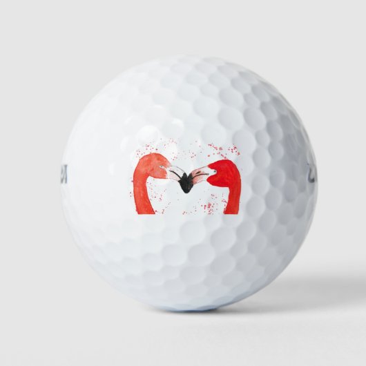 Balles De Golf Flamant rose rose Fille Tropical Bird Beach (Devant)