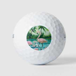 Balles De Golf Flamant rose rose Floride
