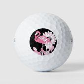 Balles De Golf Flamant rose rose Paisley moderne (Devant)
