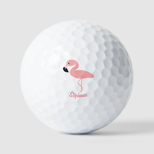 Balles De Golf Flamingo Design (Recto)