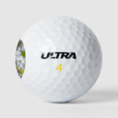 Balles De Golf Fleur cerise blanche (Logo)