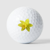 Balles De Golf Fleur de jonquille jaune (Recto)