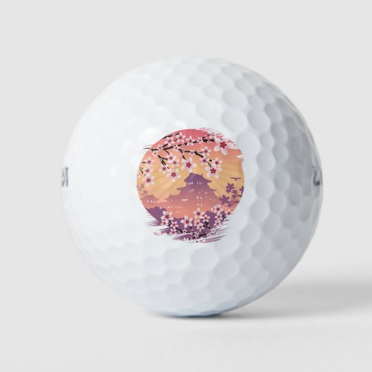 Balles De Golf Fleur de pêche (Devant)