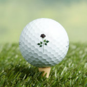 Balles De Golf Fleur de rose noire (T-shirt Insitu)