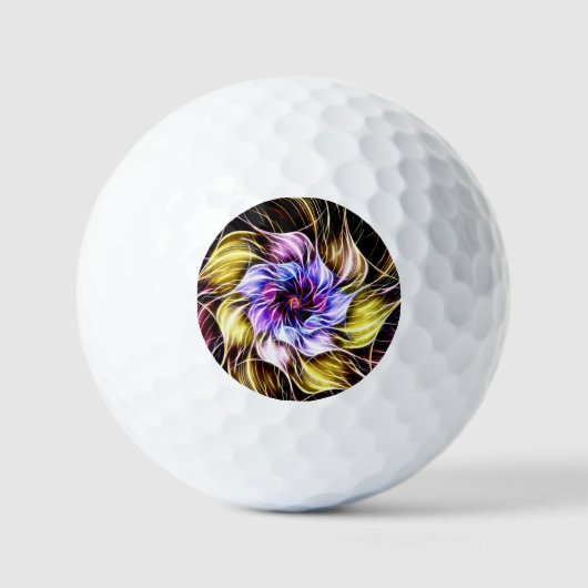 Balles De Golf fleur fractale (Recto)