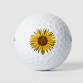 Balles De Golf Fleur jaune tournesol (Devant)