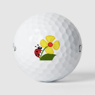 Balles De Golf Fleur Ladybug