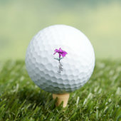 Balles De Golf Fleur Lit Rose Personnalisée (T-shirt Insitu)