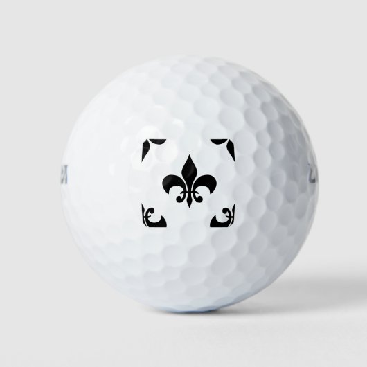 Balles De Golf fleur noire (Devant)
